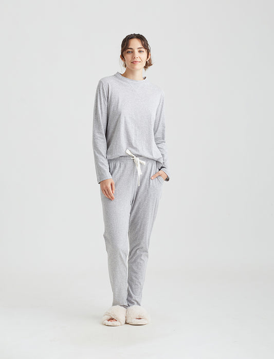 Jada Organic Cotton Knit Long Sleeve Tee