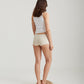 Milla High Neck Rib Shelf Bra Tank