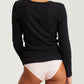 Milla Rib Shelf Bra Long Sleeve Tee