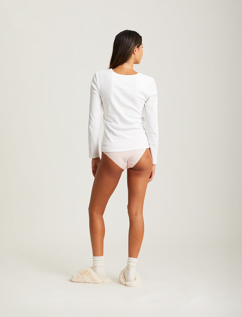 Milla Rib Shelf Bra Long Sleeve Tee