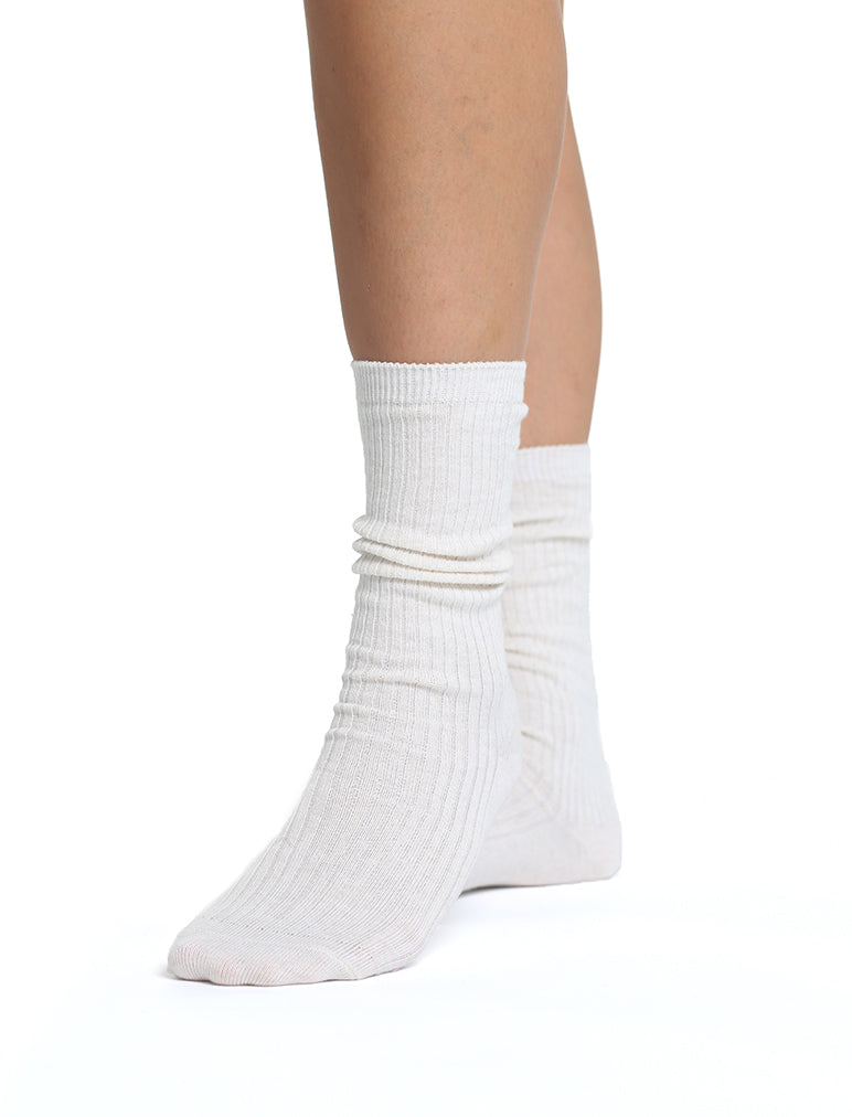 Organic Cotton Rib Socks