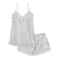 Camille Silk Lace Cami and Boxer Set